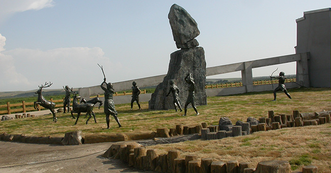 内蒙古博物馆人物群雕